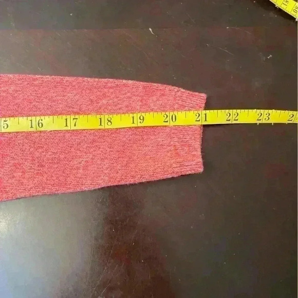 Talbots Pink Cable Knit Pullover Long Sleeved Sweater w/ Back Zipper Size Small - Picture 8 of 9